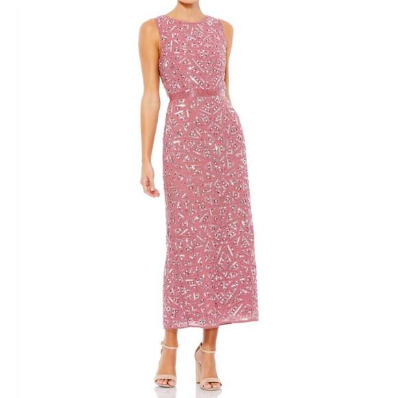 MAC DUGGAL Dresses & Skirts - NEW MAC DUGGAL sequin midi dress in rosewood